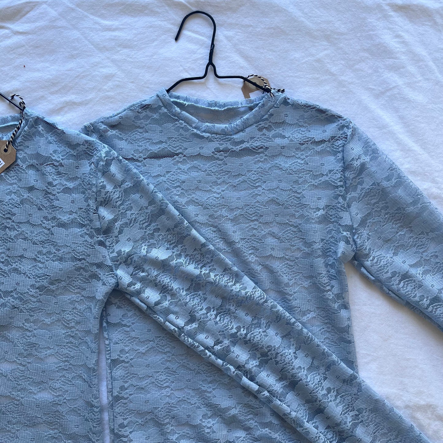 Lilly - Lace Longsleeve Light Blue