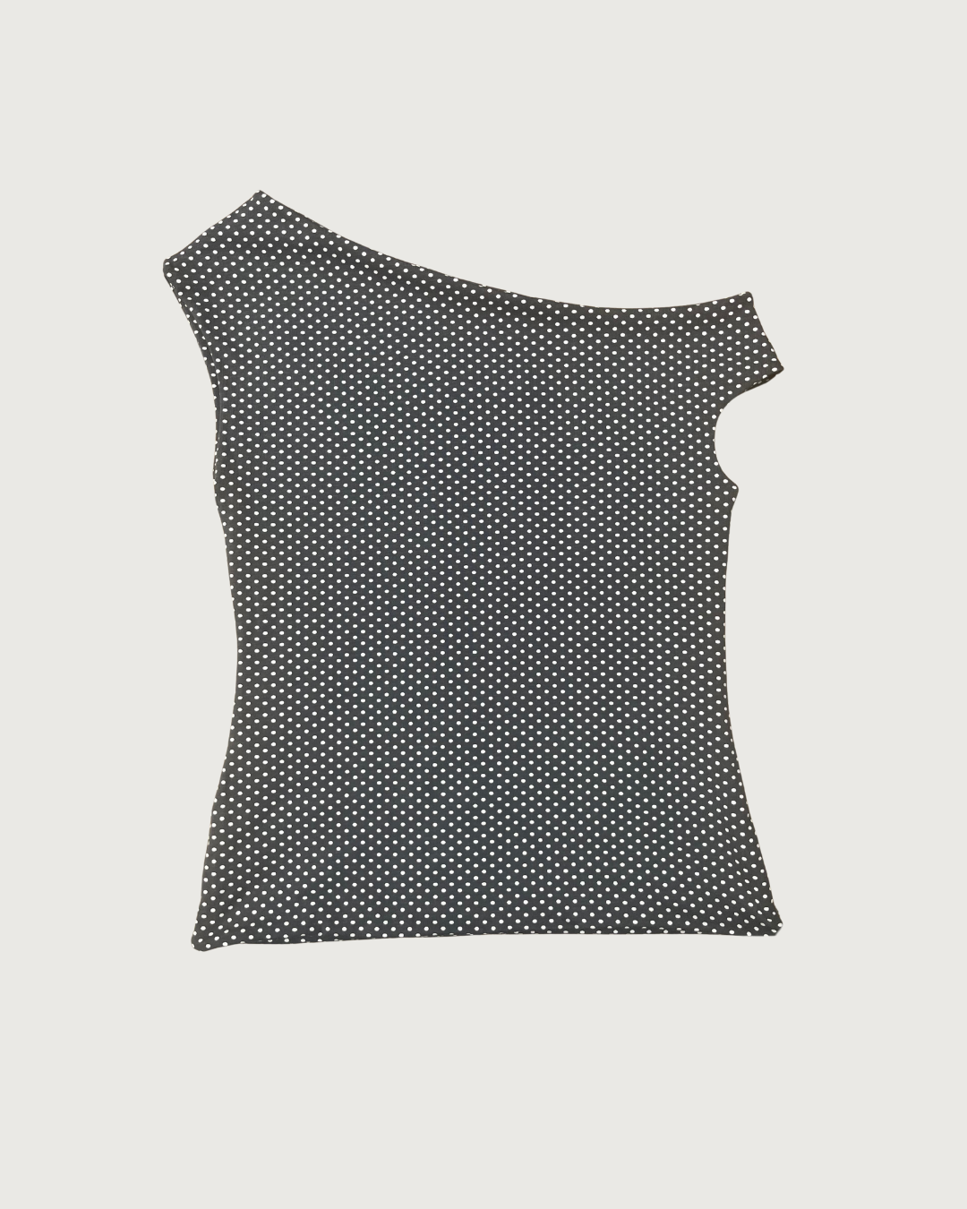 Rose - One Shoulder Top - Polka Dot