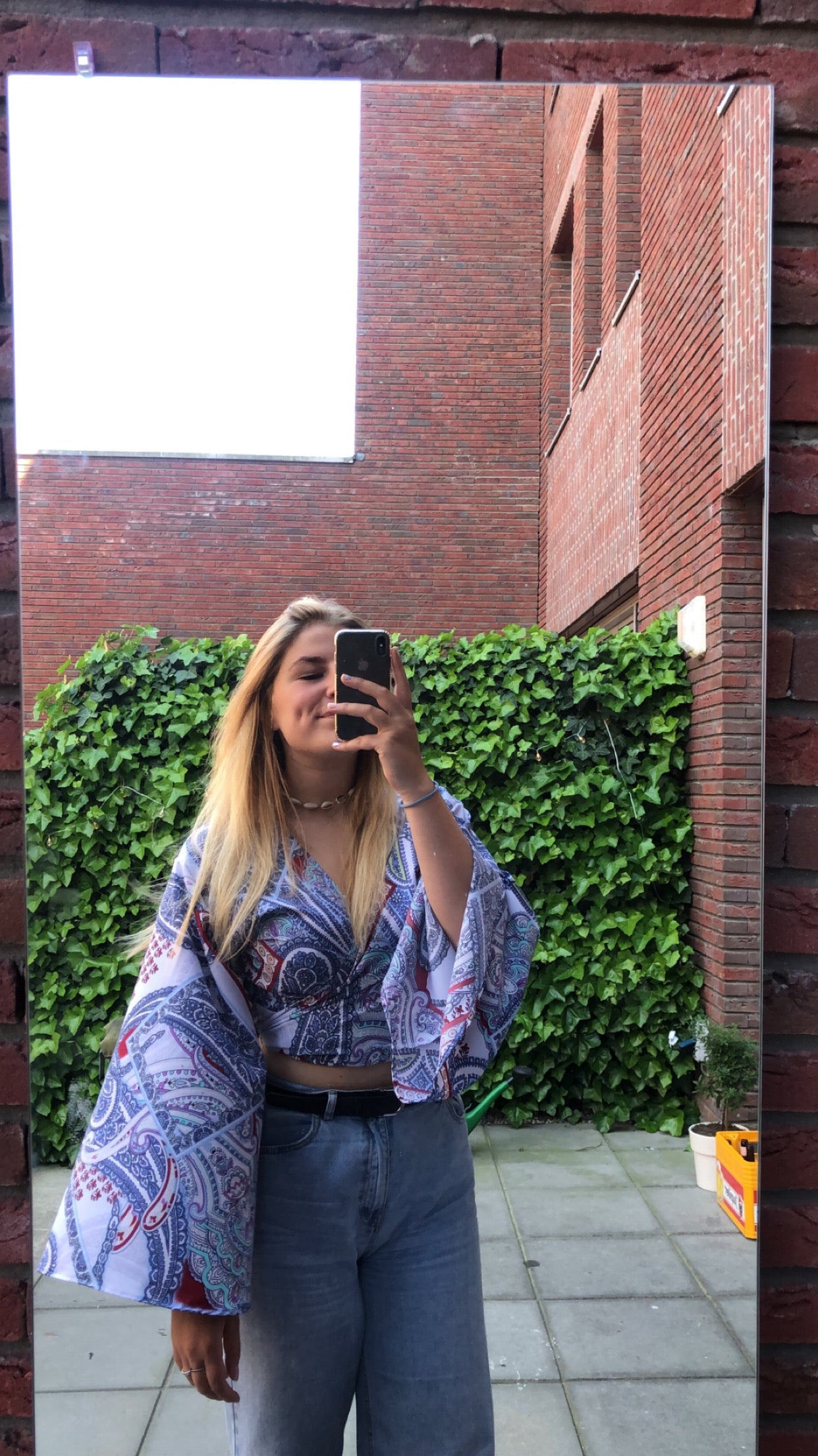 Naïka Top - Mandala denim blue
