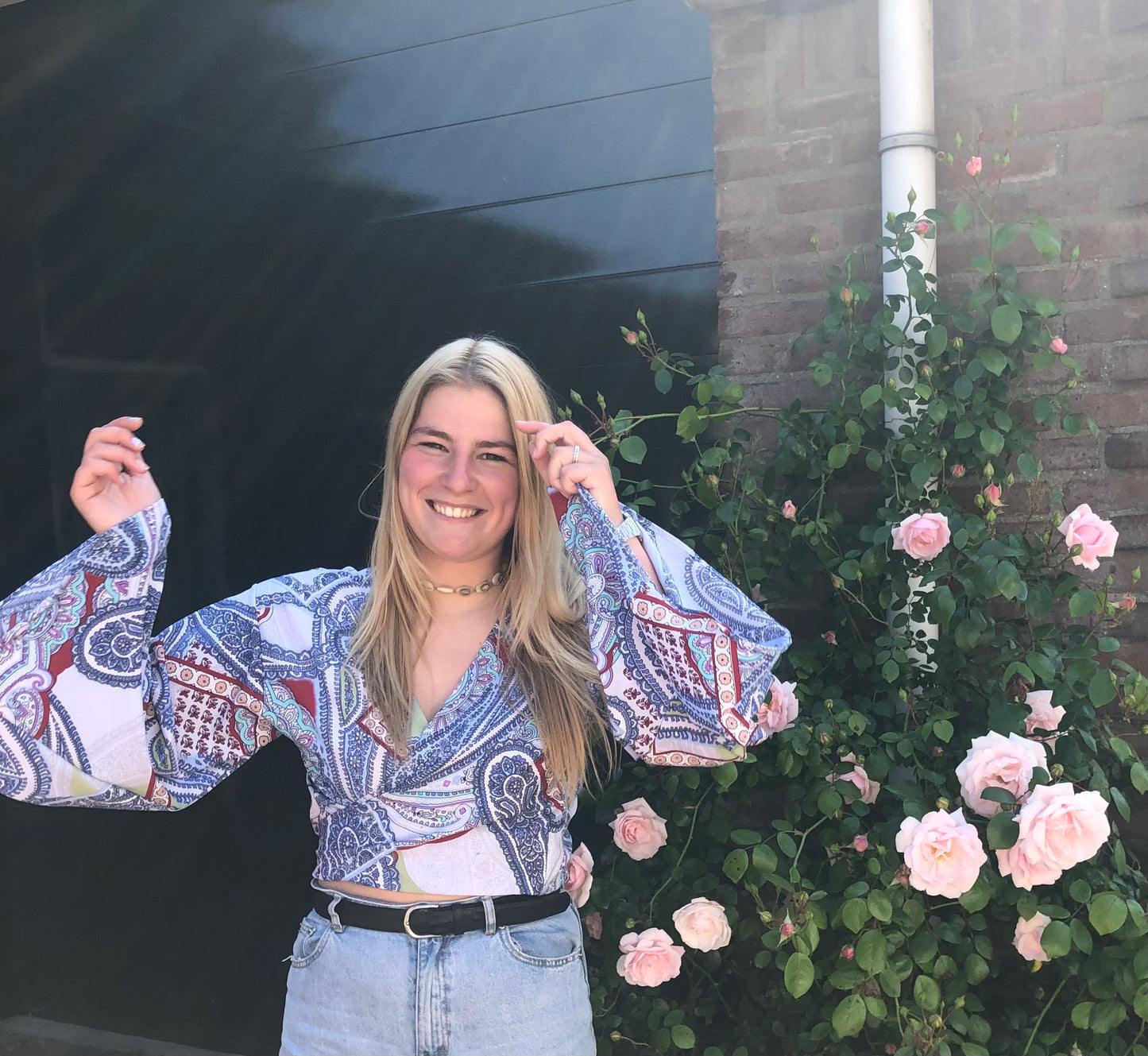 Naïka Top - Mandala denim blue