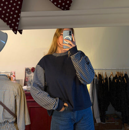 Sweater - blue stripes