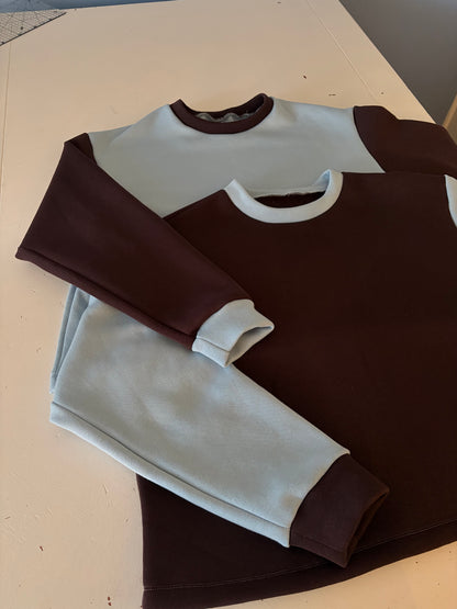 Sweater - blue brown 2
