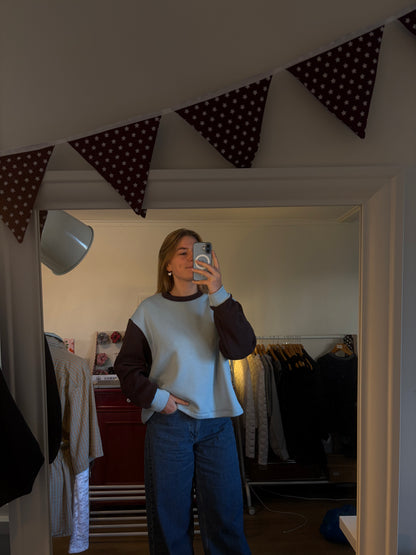 Sweater - blue brown 2