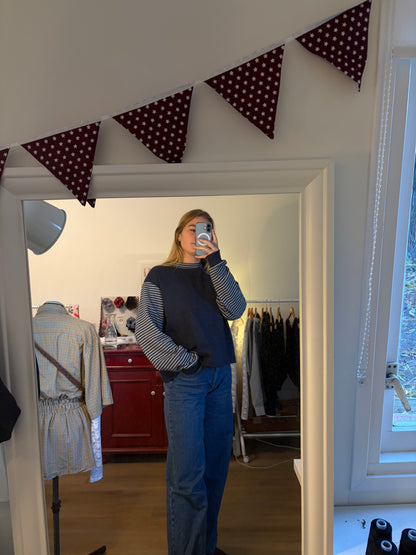 Sweater - blue stripes
