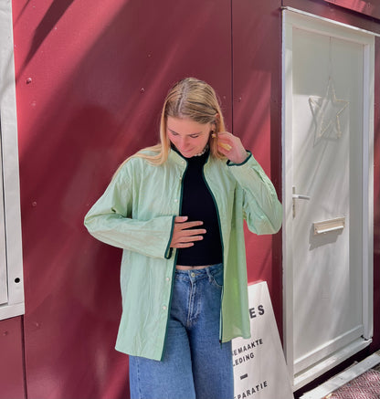 Reworked Blouse - Green Green